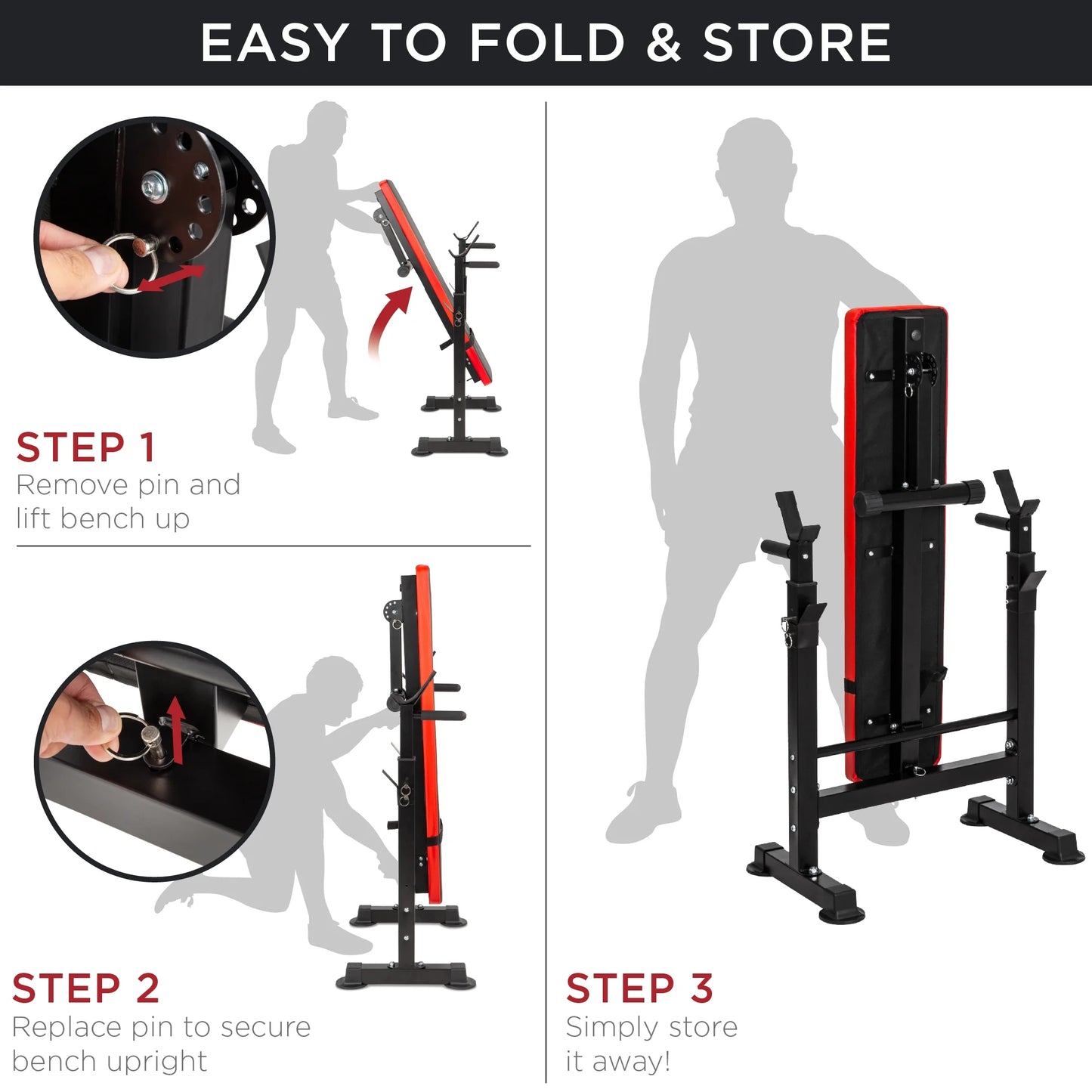 Adjustable Weight Bench, 330 Lbs